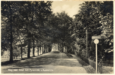 17843 Gezicht op de Zeisterweg te Austerlitz.N.B. Dit gedeelte van Austerlitz maakt deel uit van de gemeente Woudenberg.